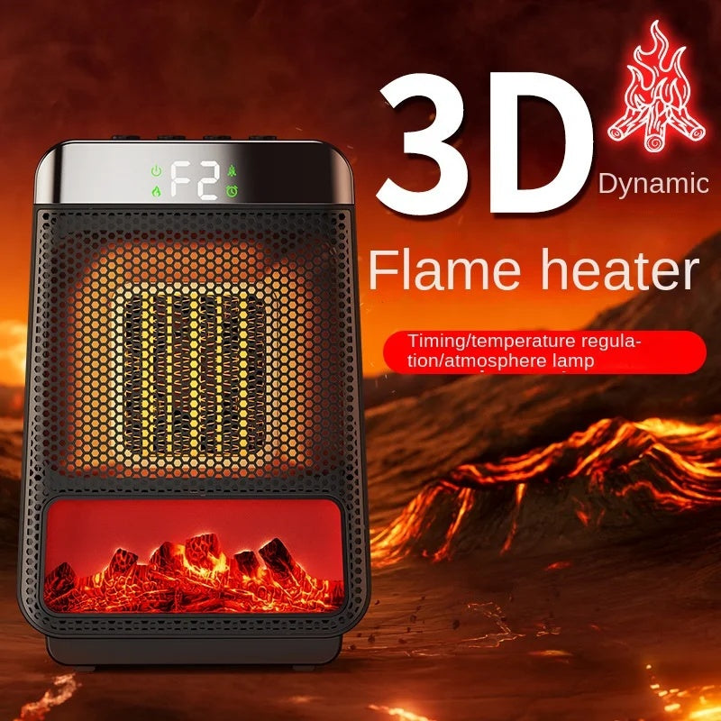 Portable Electric Heater 3D Dynamic Flame