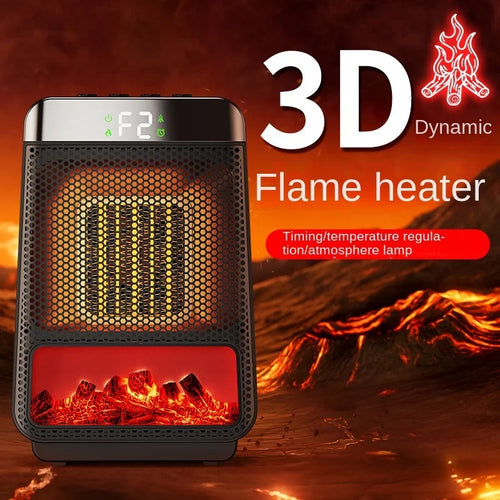 Portable Electric Heater 3D Dynamic Flame