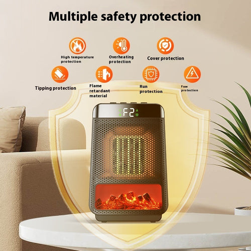 Portable Electric Heater 3D Dynamic Flame