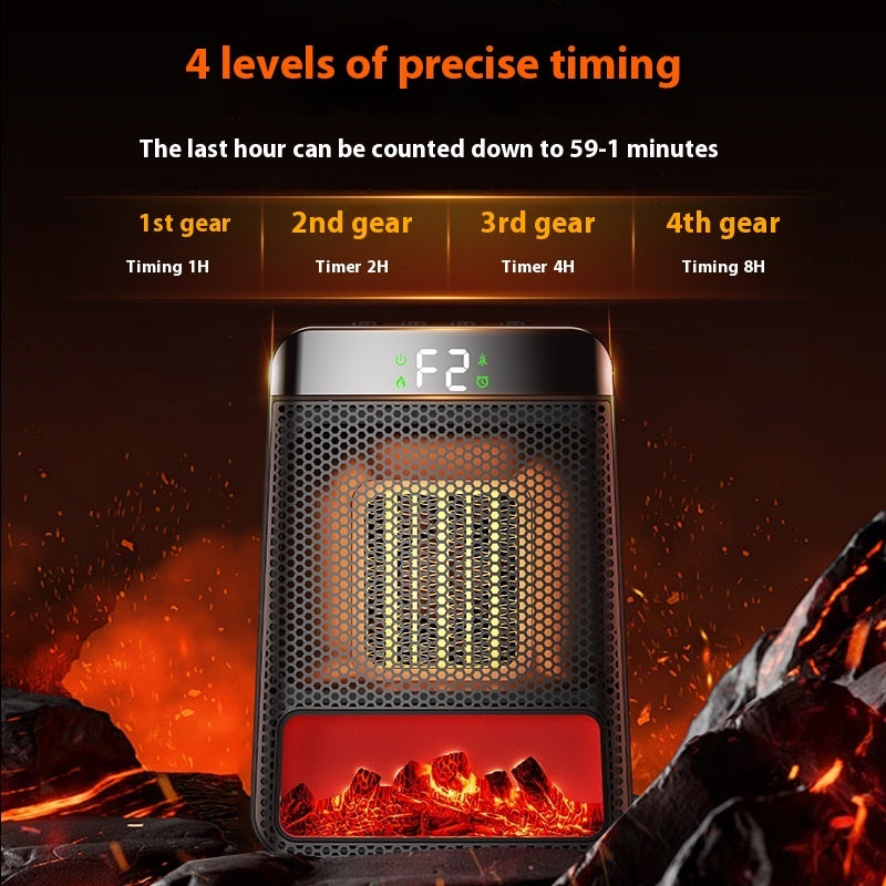 Portable Electric Heater 3D Dynamic Flame